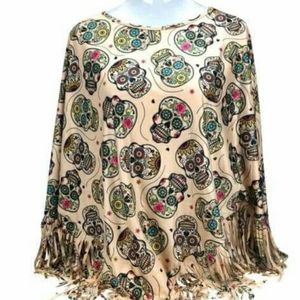 Sugar skull poncho